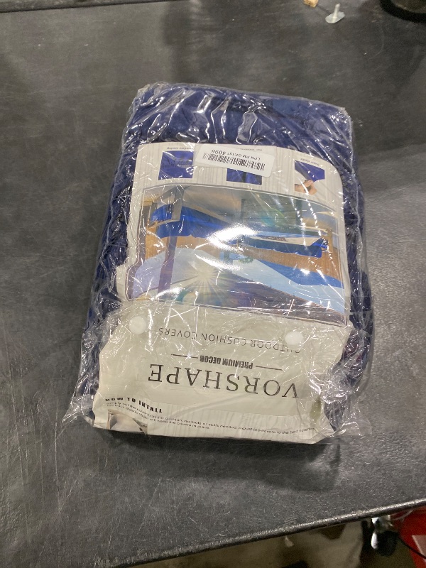 Photo 1 of Vorshape 8Pcs Outdoor Cushion Covers Navy-Blue