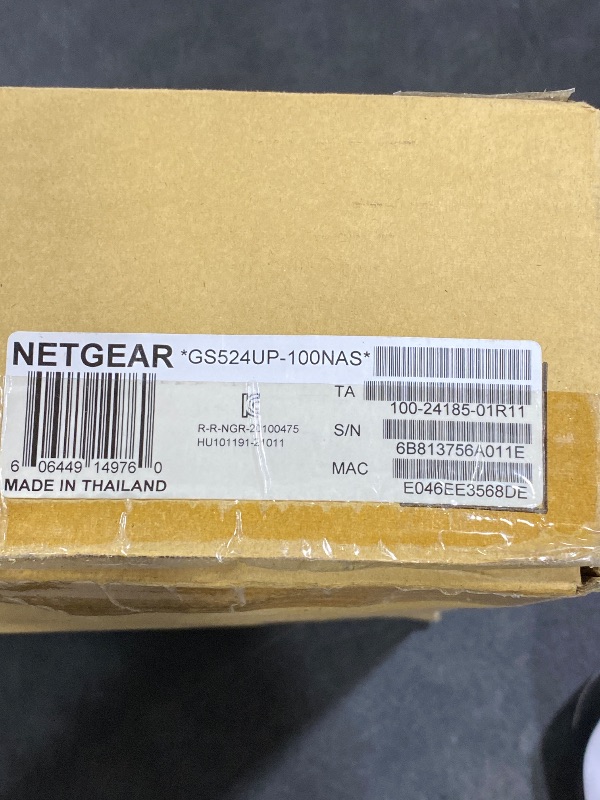 Photo 1 of NETGEAR 24-Port PoE Gigabit Unmanaged Network Switch