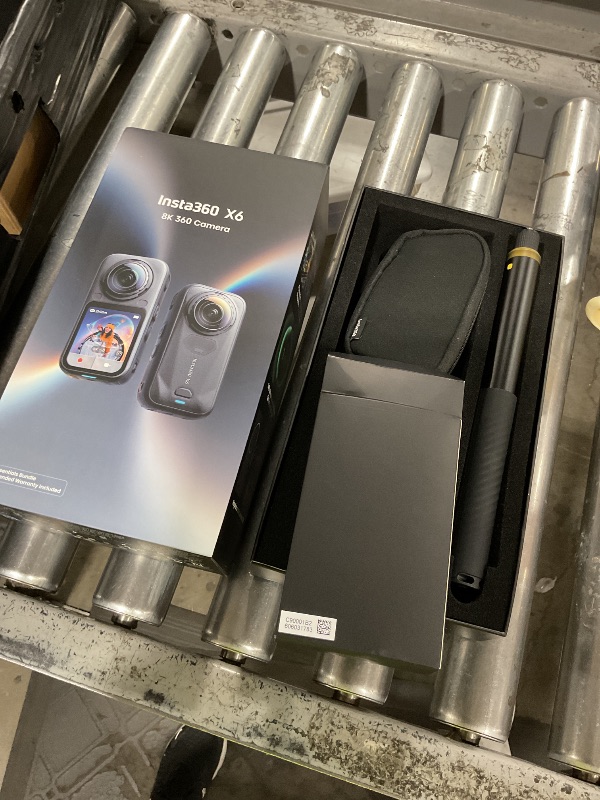 Photo 1 of Insta360 X6 8K 360 Action Camera Standard Bundle, Midnight Black