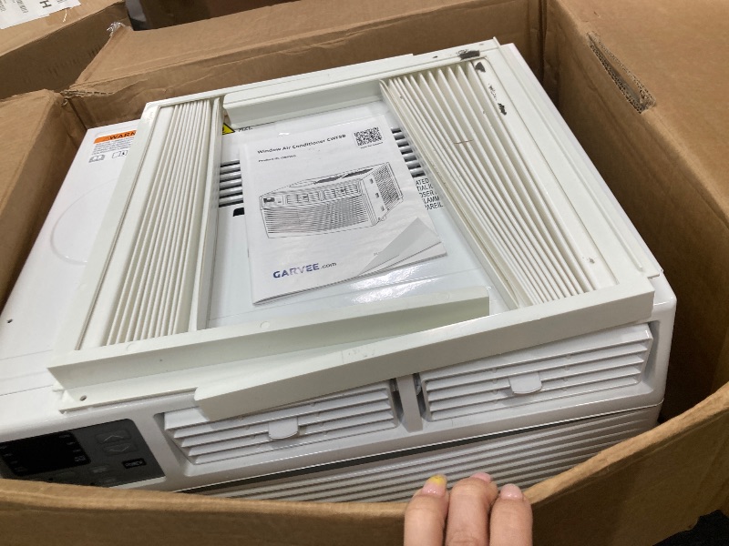 Photo 1 of **part only ***Midea 5,000 BTU EasyCool Small Window Air Conditioner - Cool up to 150 Sq. Ft. with Easy-to-Use Mechanical Controls and Reusable Filter, Perfect for Small Bedroom, Living Room, Home Office