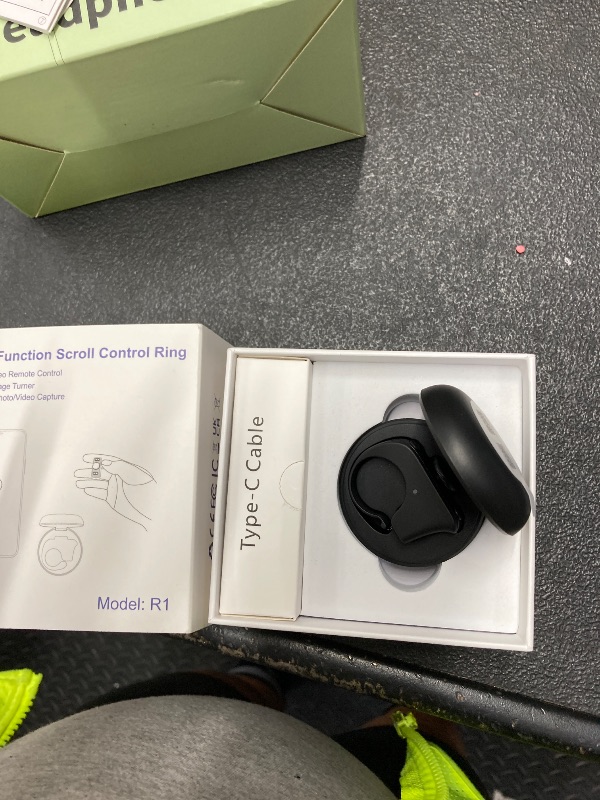 Photo 1 of [New Upgrade, Easy to Use] TikTok Scrolling Ring Remote Control, Camera Shutter Remote, Wireless Bluetooth Scrolling Ring for iPhone, iPad, iOS, Android - Black