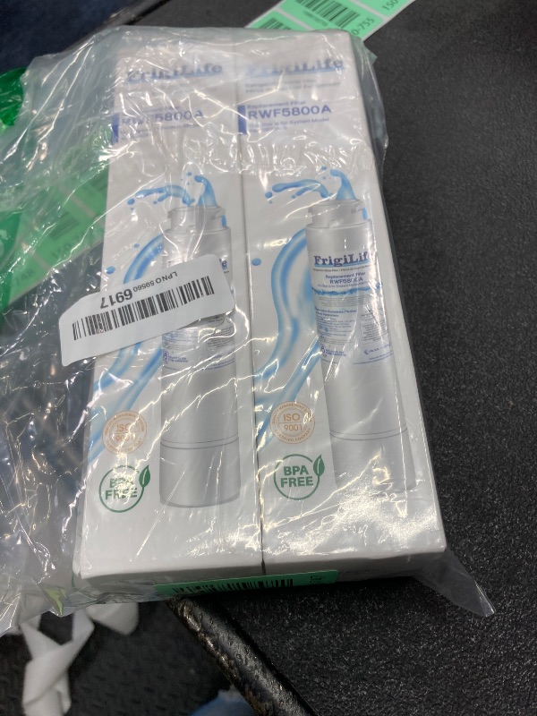Photo 1 of *** ONLY TWO **FrigiLife RWF5800A Refrigerator Water Filter Replacement for Frigidaire EPTWFU01 EWF02 Pure Source Ultra II, PureSource Ultra 2, SCWFTCTO, GP006, EPTWFUO1, MR022, JO22, BO022, TH-01, DE022, 1007 2PACK