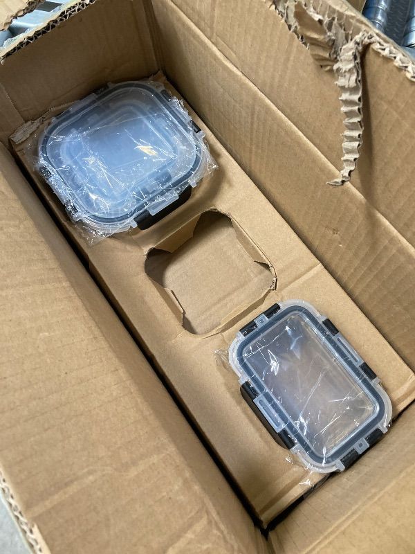 Photo 1 of ***MISSING PIECES -SELLING AS IS *** KEMETHY ?? PCS Glass Food Storage Containers with Lids