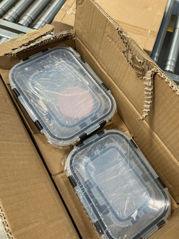 Photo 1 of ***MISSING PIECES -SELLING AS IS *** KEMETHY ?? PCS Glass Food Storage Containers with Lids