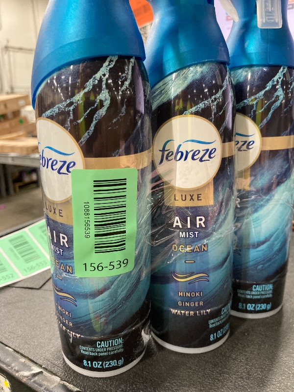 Photo 1 of ***PACK OF 3***
Febreze New & Improved Air Mist Ocean Air Freshener, Home and Kitchen Essentials, Odor Fighting Room Spray, 8.1 oz bottle