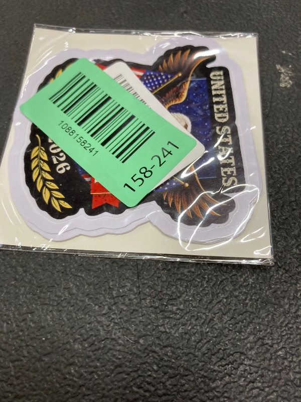 Photo 1 of (4pcs-3in) United States 250th Sticker Stickers Eagle Flag Anniversary Arts