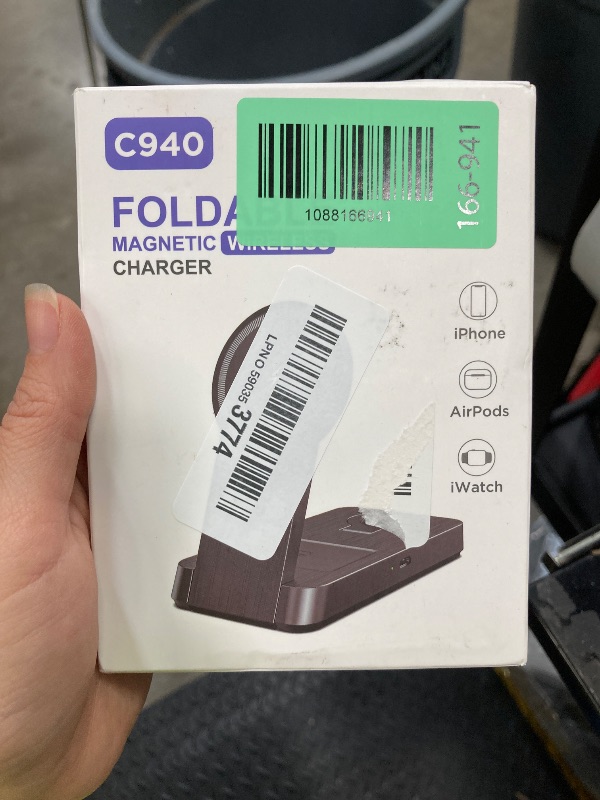 Photo 1 of ***Missing wire***3 in 1 Magnetic Wireless for iPhone Charging Station: Foldable Portable Charger for iPhone 17-12 Pro Max & Apple Watch & AirPods, for Apple Multiple Devices Charger for Home,Office&Travel***Missing wire***