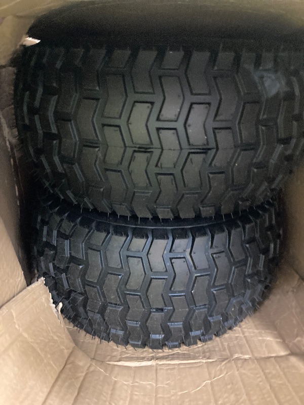 Photo 1 of (2-Pack) 18" Tubeless Tires On Rims - 18x8.5-8 Tire and Wheel Assemblies - 4-Lug 4" Center - 2.83" Center Bore - Load Range B Max Tire Weight of 815 Lbs - Compatible with Alumacraft Boat Trailers