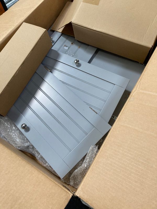 Photo 1 of ***DAMAGED -MISSING PIECES -SELLING AS REPLACEMENT PARTS ONLY*** ChooChoo 63.2" Tall Bathroom Storage Cabinet with 6 Doors