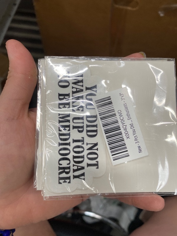 Photo 1 of (3pcs-3in) You Did Not Wake Up Today to Be Mediocre Sticker Quote Stickers