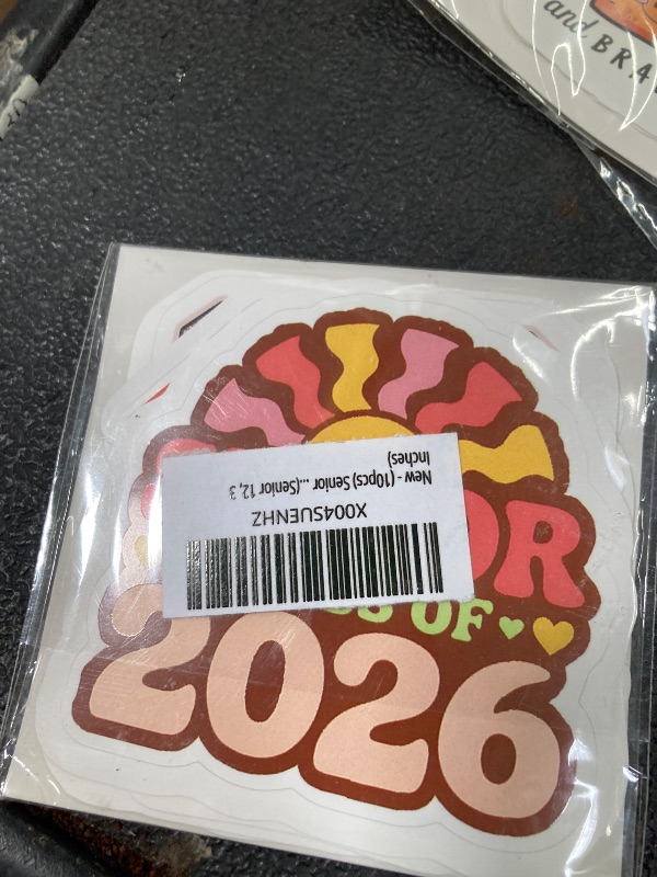 Photo 1 of (10pcs) Senior 2026 Sticker Pack, Cute Girly High School Graduation Stickers for Students, Waterproof Class of 2026 Gift, College Student Laptop Planner Tablet Kindle Car Decor (Senior 12, 3 Inches)