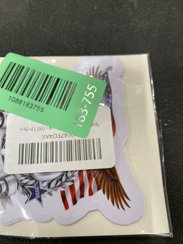 Photo 1 of (4pcs-3in) United States 250th Sticker Stickers Eagle Crest Patriotic Flags