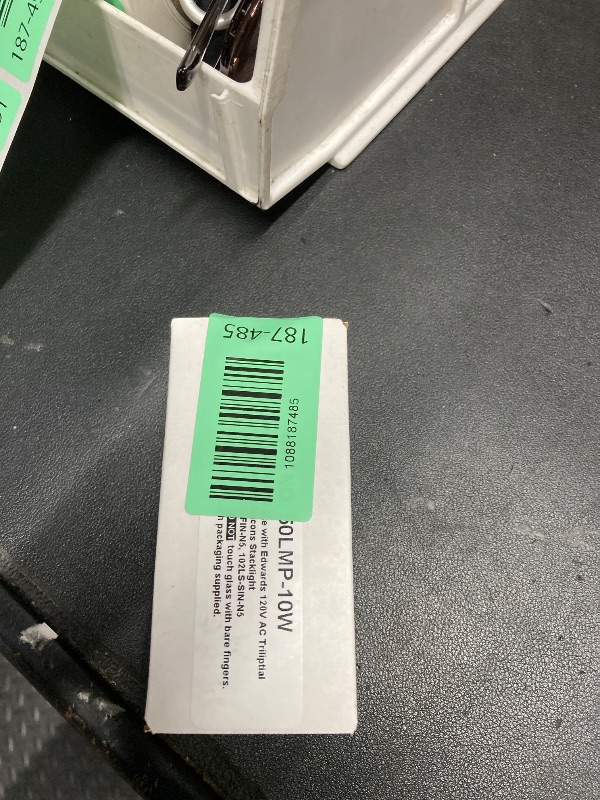 Photo 1 of "Edwards 50LMP-10W Replacement Incandescent Bulb 10 Watt, 120 Volt AC, 2500 Hour Life, Clear Lens, White Emitted,"
