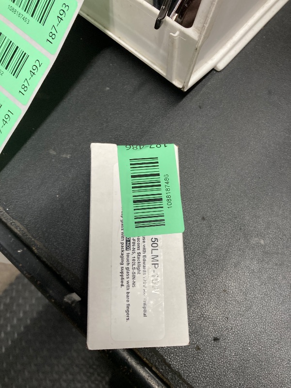 Photo 1 of "Edwards 50LMP-10W Replacement Incandescent Bulb 10 Watt, 120 Volt AC, 2500 Hour Life, Clear Lens, White Emitted,"