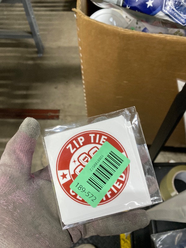Photo 1 of (5Pcs) Zip Tie Certified Stickers 3 Inch, Funny Mechanic Hard Hat Stickers, Tool Box Decal, Waterproof Vinyl Decal for Water Bottle Laptop, Car, Phone, Book