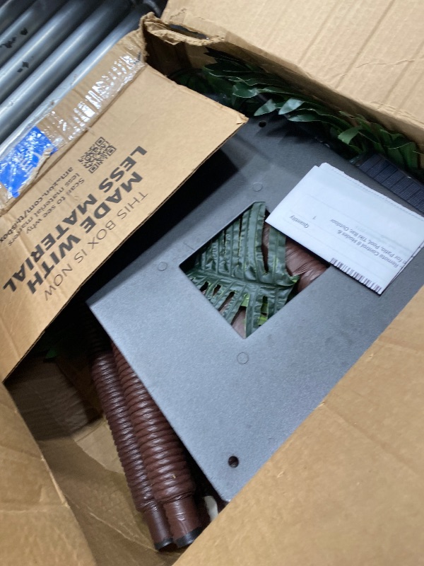 Photo 1 of **MISSING PARTS-ONLY***PINPON 7FT Solar Palm Tree 2 Trunks 8 Modes Remote IP65 Outdoor Decor