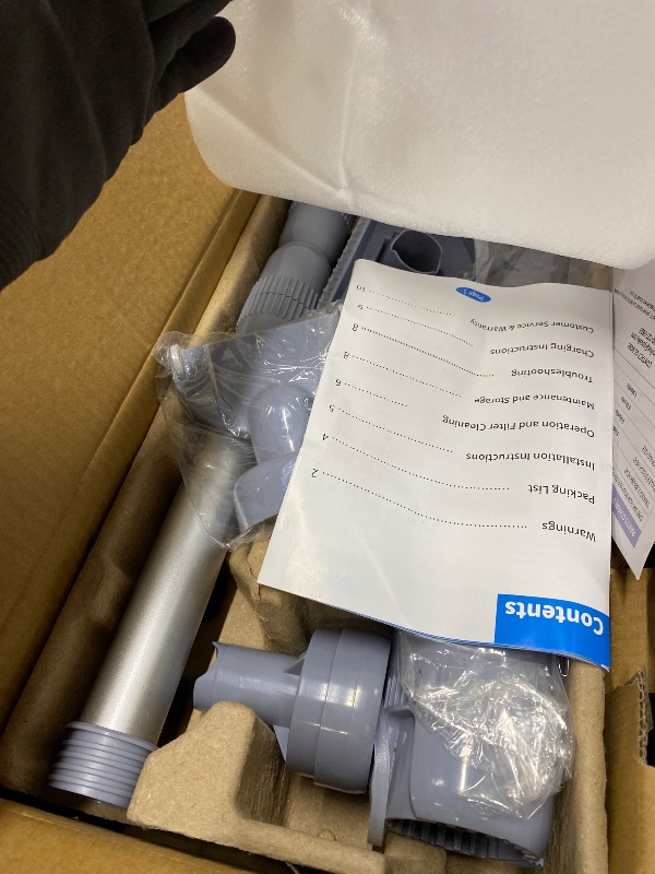 Photo 1 of *Minor damage* Cordless Handheld Spa Hot Tub Vacuum Cleaner, Rechargeable Small Pool Vacuum for Sand & Debris, Telescopic Pole up to 65", 90 Mins Runtime Cleaner for Hot Tubs, Small Above Ground Pools
