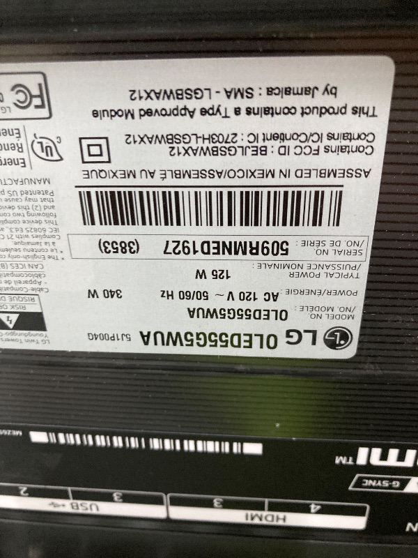 Photo 1 of ** no refunds no returns** LG 55-Inch Class OLED evo AI Super Upscaling 4K G5 Series Smart TV w/Dolby Atmos & Vision, HDR10, Filmmaker Mode, Wow Orchestra, Alexa Built-in (OLED55G5WUA, 2025)