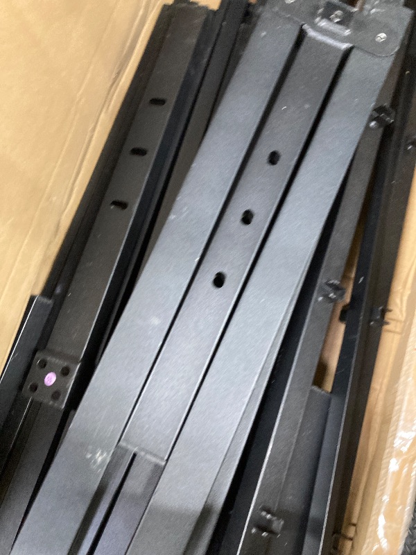 Photo 1 of **missing screws
OLIXIS Metal King Bed Frame - 14in High with Storage Space, No Box Spring Needed with Sturdy Steel Slat Support, 2200LBS Heavy Duty for Easy Assembly, Black for Bedroom
