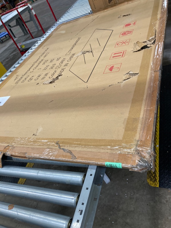 Photo 1 of [Tempered Glass] 48" x 72" Glass Office Chair Mat for Carpet
