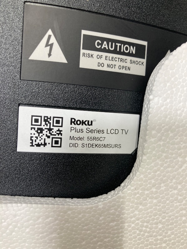 Photo 1 of ** NO RETURNS, NO REFUNDS** Roku 55-Inch Smart TV - Plus Series, 4K QLED Mini-LED TV - RokuTV