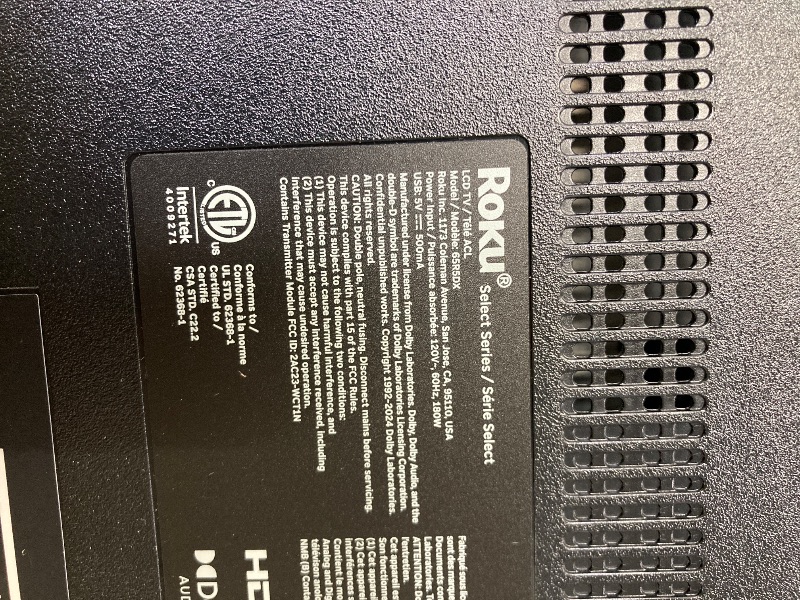 Photo 1 of ** NO REFUNDS - NO RETURNS** Roku 65-Inch Smart TV 2026 – Select Series, 4K QLED TV TV