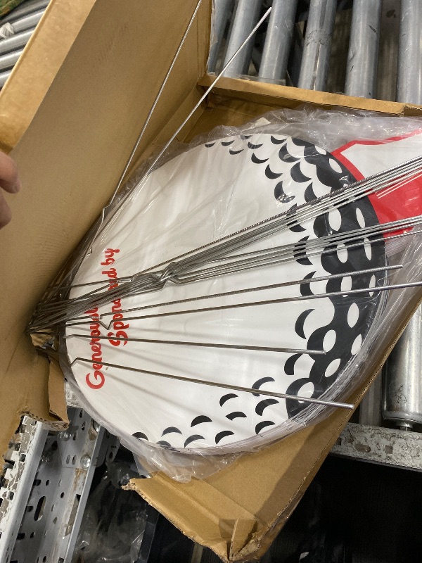 View 3 of 10 Pack 24 x 30 Inch Golf Ball Sponsor Signs with Stakes & Clear Sleeves – Large Tournament Yard Signs, Generously Sponsored By Golf Hole Sponsor Sign for Golf Events