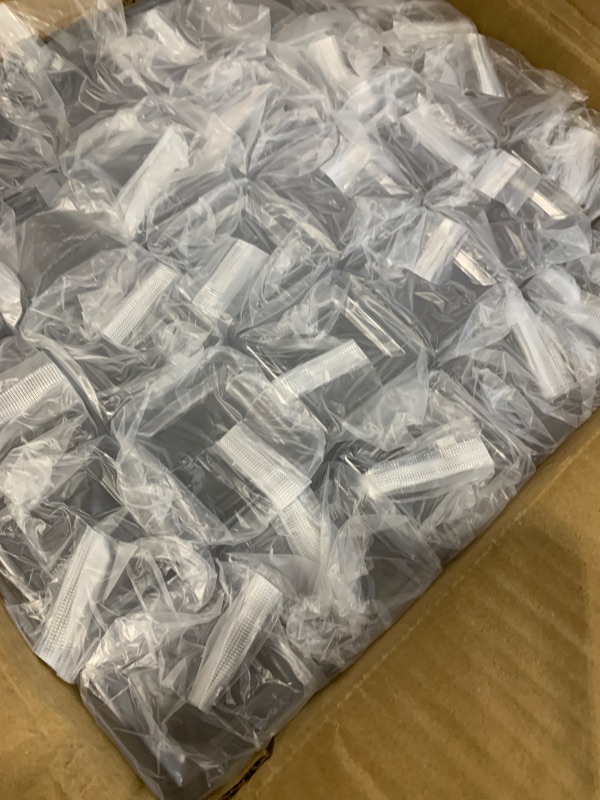 View 2 of 144pcs 12 Oz Plastic Bottles with Lids, Plastic Bottles with Caps, Reusable Clear Bulk Beverage Containers for Juicing, Drinking and Other Beverages, Includes 1 Brush, 1 Funnel, and 144 Stickers