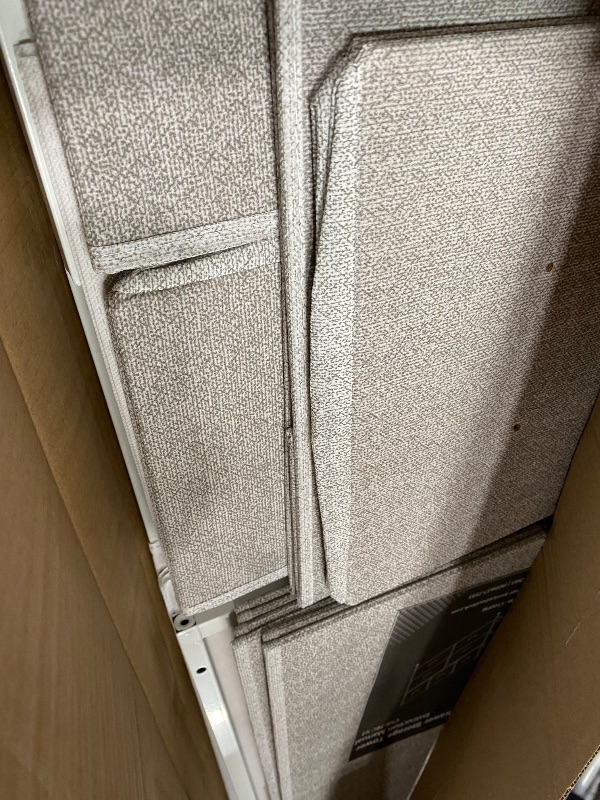 View 3 of ****USED UNKOWN IF MISSING PIECES****
Sweetcrispy 7 Drawer Dresser for Bedroom Storage, Fabric Bins, Light Grey