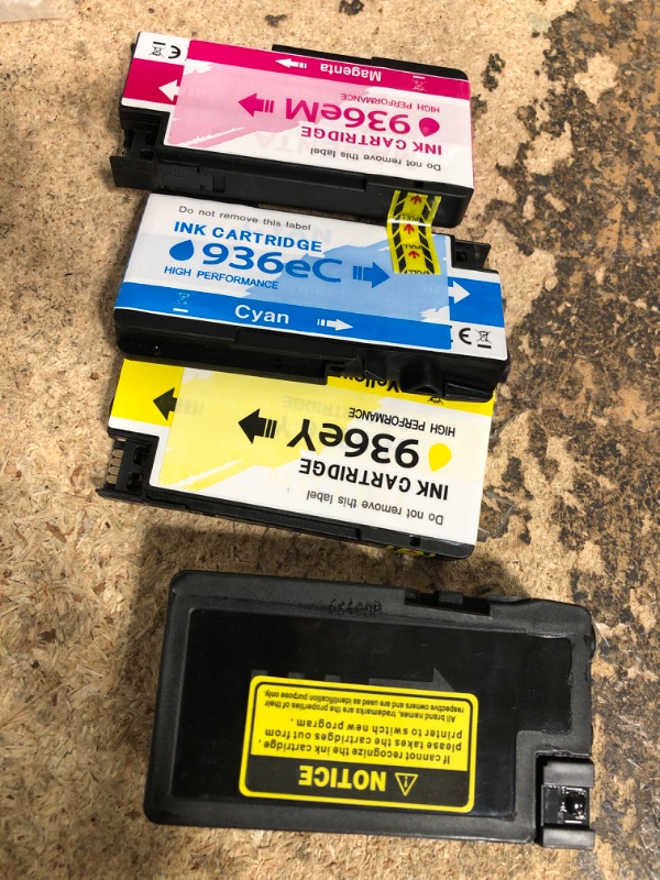 View 2 of **USED*** 936 936XL 9125e Ink CartridgesCombo Pack Replacement for HP 936 Ink HP OfficeJet Pro 9125e 9120e 9730e 9130 9135e 9122e 9128e 9110b 9120b 9130b 9130e(KCMY)