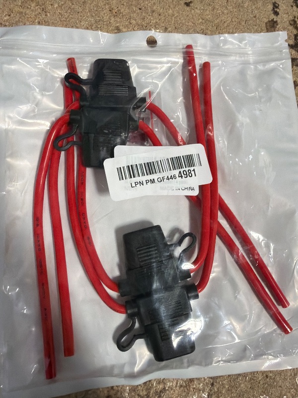View 2 of 10 Gauge Fuse Holder - 10 AWG Inline Fuse Holder with 40 AMP ATC Blade Fuses (4pack)
