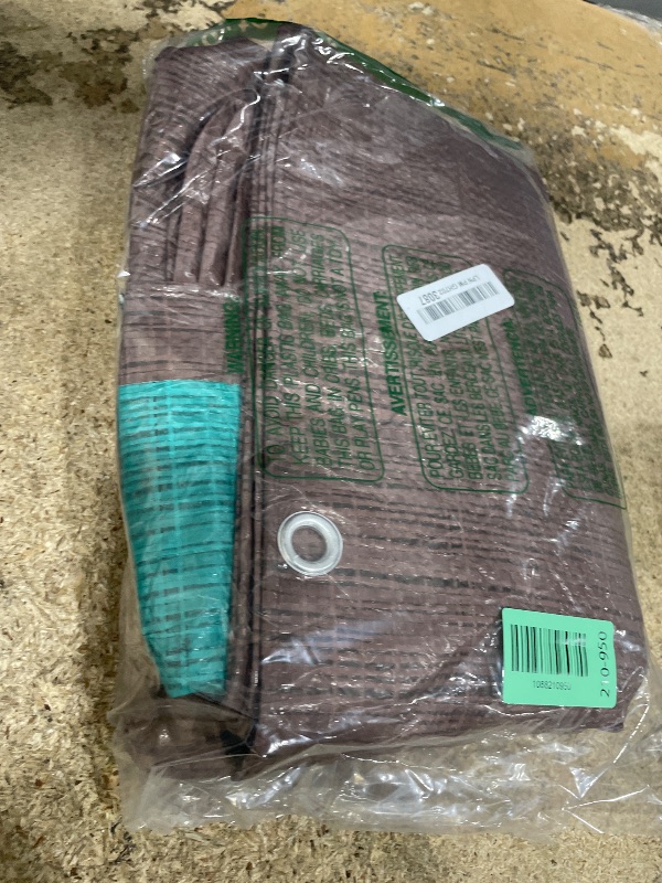 View 2 of *** LOOK AT PHYOTOS*** Kotap 6'x8' Poly Tarp - Brown/Green