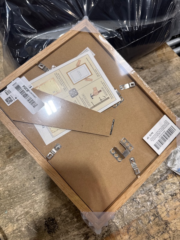 View 2 of **factory sealed**  wallwisy 8x10 Picture Frame, Solid Oak Wood