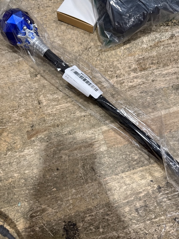View 2 of *** PAINT WEARING IN SPOTS ***
Royal Blue for Halloween Cosplay Plastic Diamonds Crown Wand King Queen Role Play Sceptre Royal Blue One Size Dress-Up Accessories