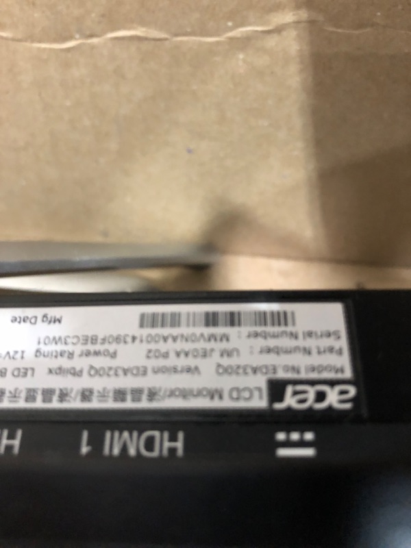 View 5 of ***Parts Only*** Acer Nitro 31.5" Curved 180Hz Gaming Monitor