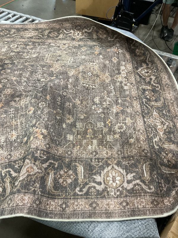 View 4 of **stock photo for reference**Washable Area Rugs for Living Room: 8x10 Bedroom Rug Boho Vintage Area Rug Stain Resistant Non Slip Low Pile Lightweight Soft Carpets for Dining Room Kitchen Nursery Kids Room Playroom Home Office