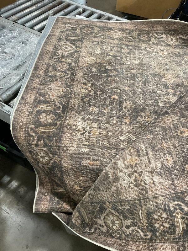 View 3 of **stock photo for reference**Washable Area Rugs for Living Room: 8x10 Bedroom Rug Boho Vintage Area Rug Stain Resistant Non Slip Low Pile Lightweight Soft Carpets for Dining Room Kitchen Nursery Kids Room Playroom Home Office