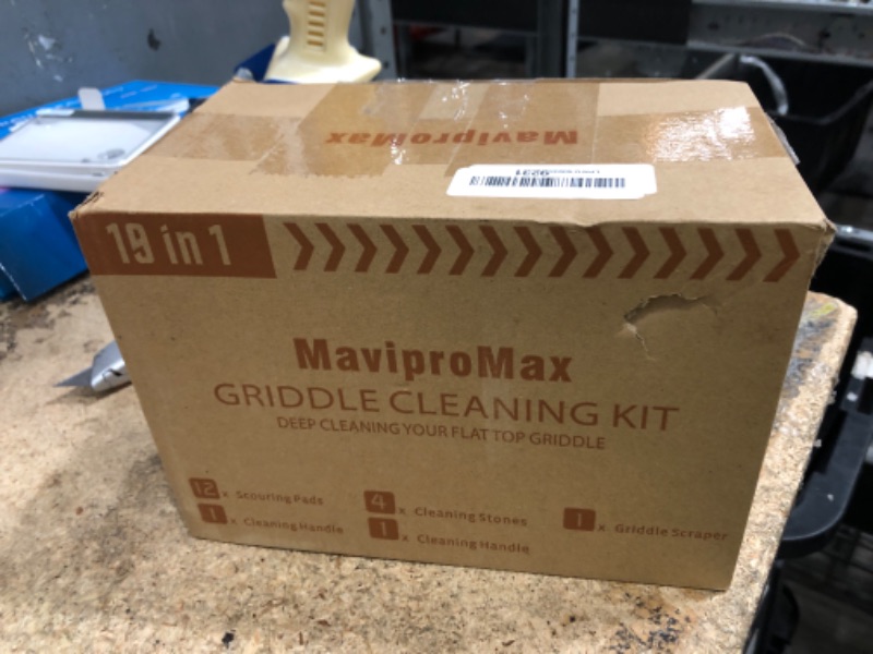 View 3 of 19 in 1 Griddle Cleaning Kit for Blackstone Accessories, Flat Top Grill Cleaning Kit w/Griddle Scraper, 4 Grill Stone, Griddle Brush Easy to Remove Stain - 5060