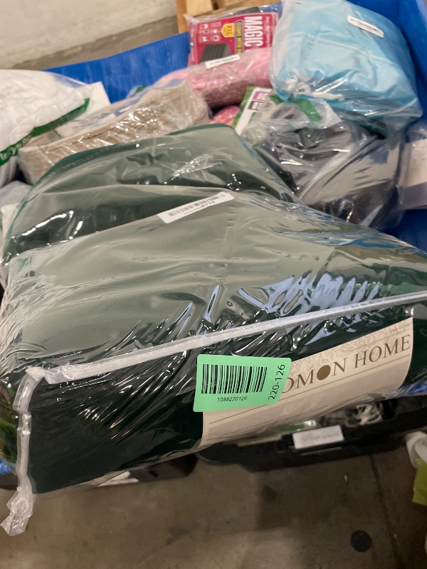 View 2 of 144 Inches Green Room Darkening Velvet Curtain Extra Long for Living Room