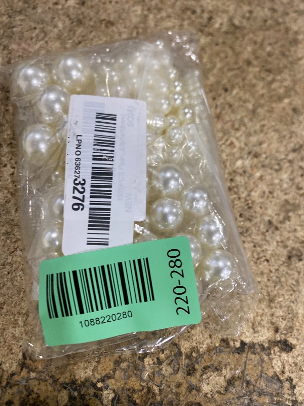 View 2 of 1925PCS Pearls for Vase Filler, 6 Sizes Pearls, for Party Decorations