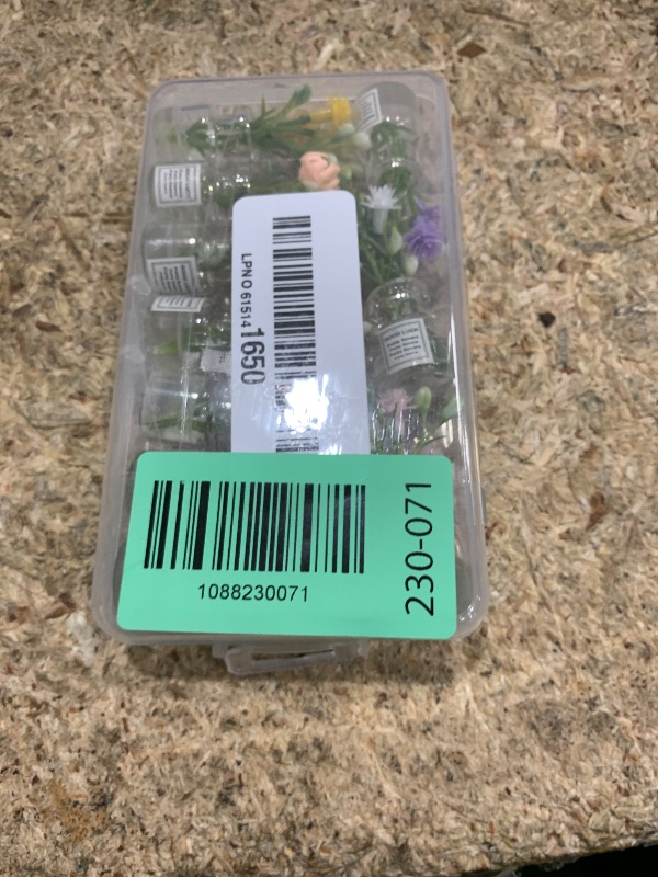 View 2 of 10 Pcs Miniature Dollhouse Mini Plant Flowers, 1:12Small Glow
