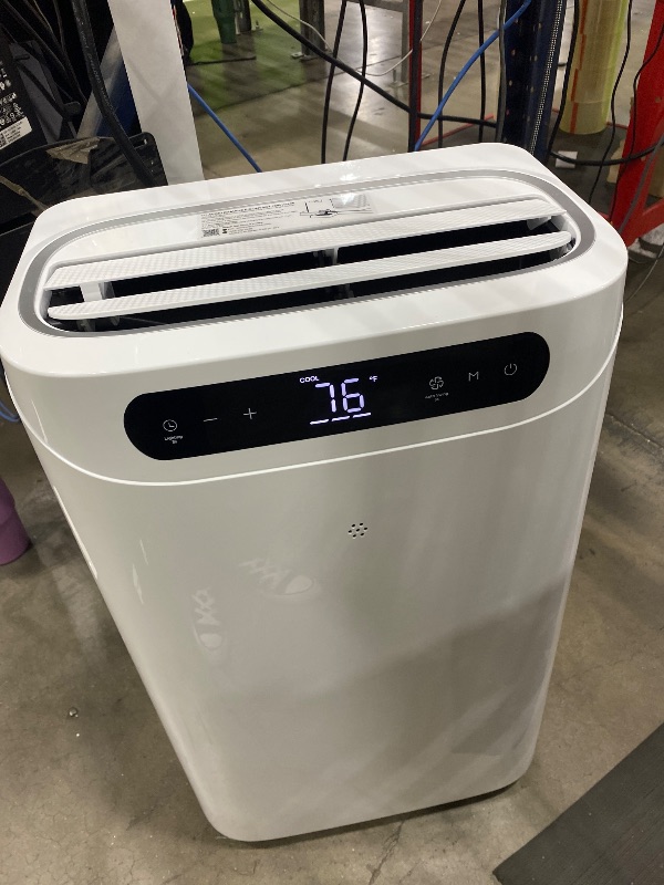 View 4 of 12000 BTU Portable Air Conditioners, Cools Up to 500 Sq.Ft, Portable AC Unit with Remote Control, Cooling, Fan, Dehumidification, Sleep Mode& Installation Kits for Rooms, White
