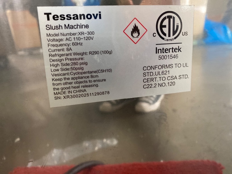 View 3 of ** PARTS ONLY APPEARS HEAVILY USED UNKNOWN IF FUNCTIONAL***
Tessanovi 30L Commercial Slushie Machine