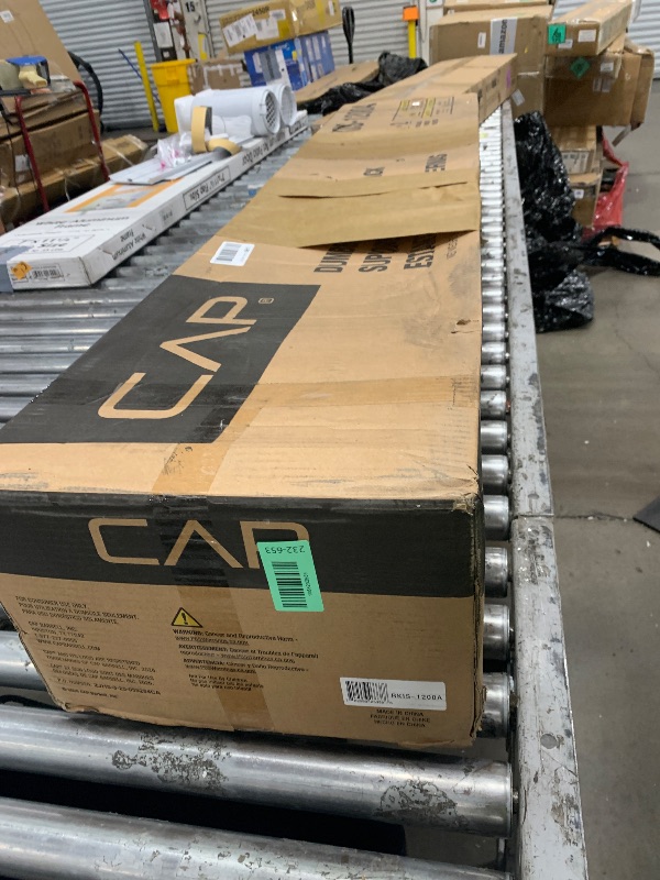 View 2 of *** PARTIAL SET - BOX 1 OF 2 ONLY *** CAP 1200 LB Rubber Hex Dumbbell Set with 3-Tier Rack