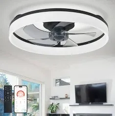 View 1 of ****STOCK PHOTO REFERENCE ONLY ****** smart ceiling fan with lights