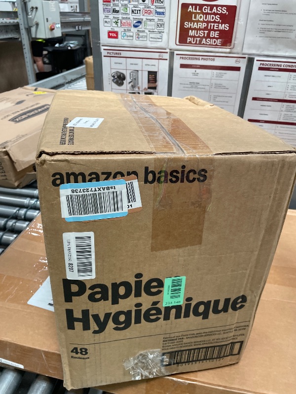 View 2 of ***24 rolls**Amazon Basics 1000 Sheet 1-Ply Bath Tissue, 48 Rolls (4 Packs of 12), Septic Safe