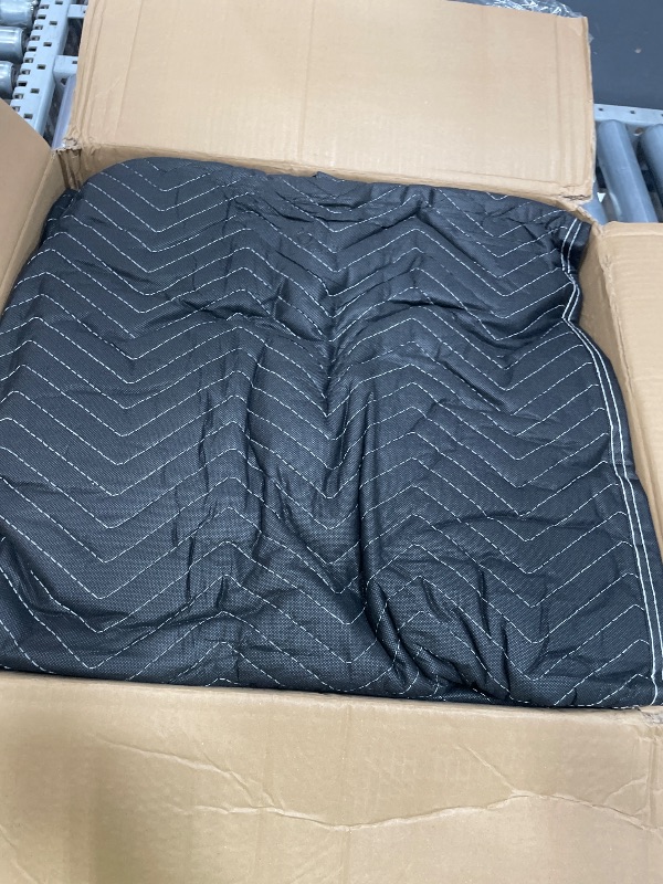 View 3 of 2 Pcs Large Sound Dampening Blanket 48" x 80", 850GSM Acoustic Sound Blanket with Grommets,Heavy Duty Studio Sound Absorption Blankets,Acoustic Blanket Noise Reduce,Light Blocker,Moving Blankets