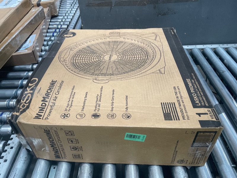 View 2 of ****Lasko WINDMACHINE 20" High Velocity Floor Fan - Gray