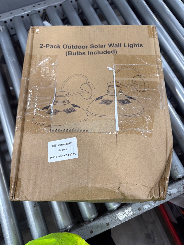 View 2 of 12" Solar Barn Lights Outdoor, Dusk to Dawn Solar Gooseneck Lights Outdoor