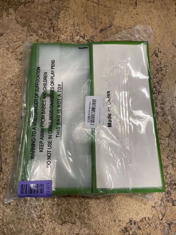 View 2 of 12 Pcs Clear Gift Bags with Handles, 12x10x5" Sage Green Party Favor Bag